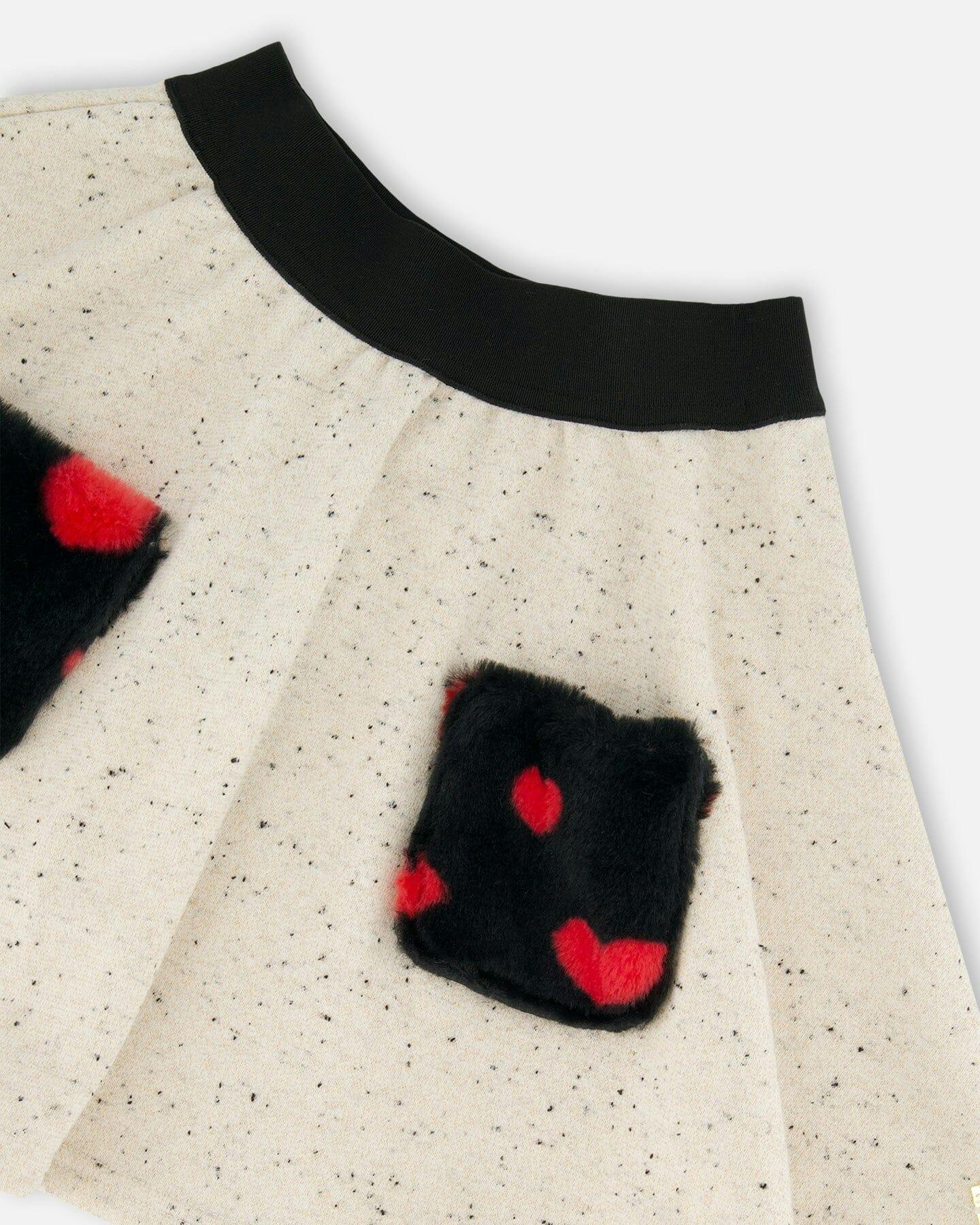 Glittering French Terry Skirt