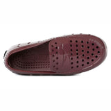 KIDS BURGUNDY PATENT/BLACK PRODIGY DRIVER