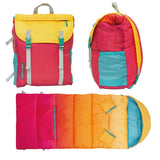 Sleep-N-Pack™ – Big Kid Size | Color Block Sunset Ombre
