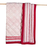 Block-Printed Cotton Crib Quilt