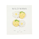 Crochet Clip Set in Lemon Twist