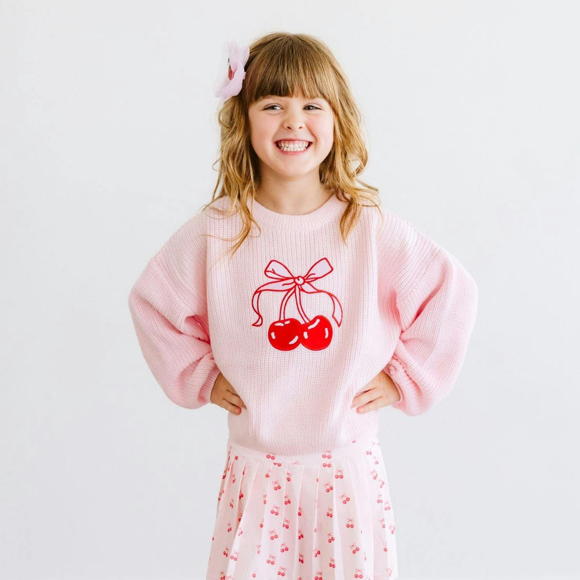 Cherry Coquette Knit Sweater