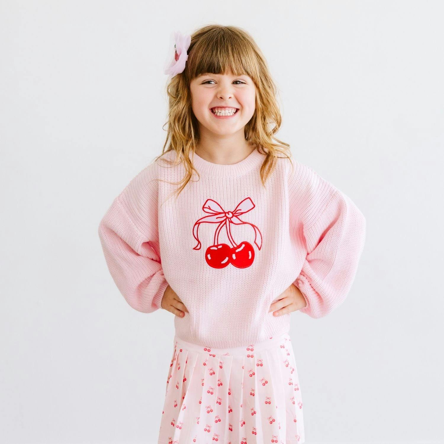 Cherry Coquette Knit Sweater