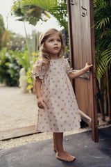 Rose Dot Short Sleeve Dress