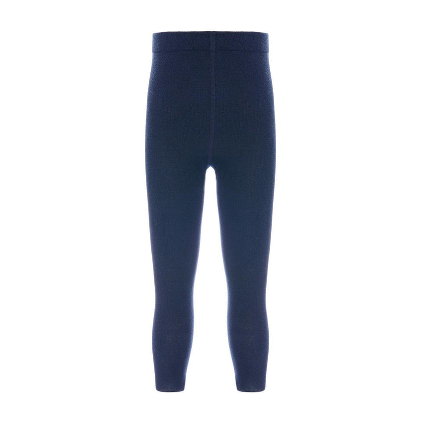 Navy Cotton Tights
