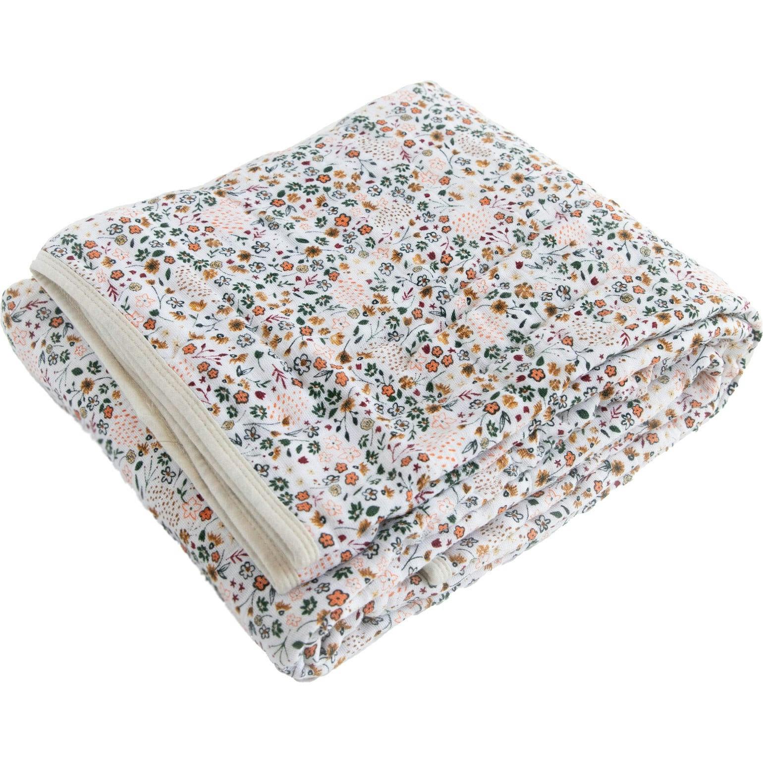 Original Cotton Muslin Quilt - Pressed Petals