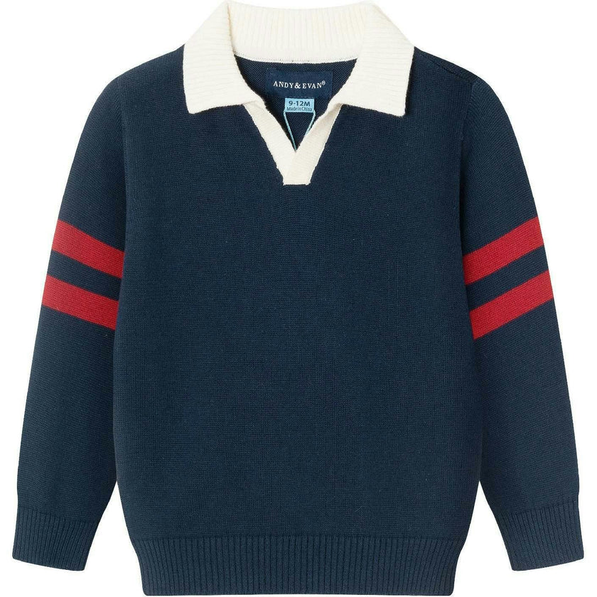 Infant 2-Piece Collared Sweater & Hybrid Pant
