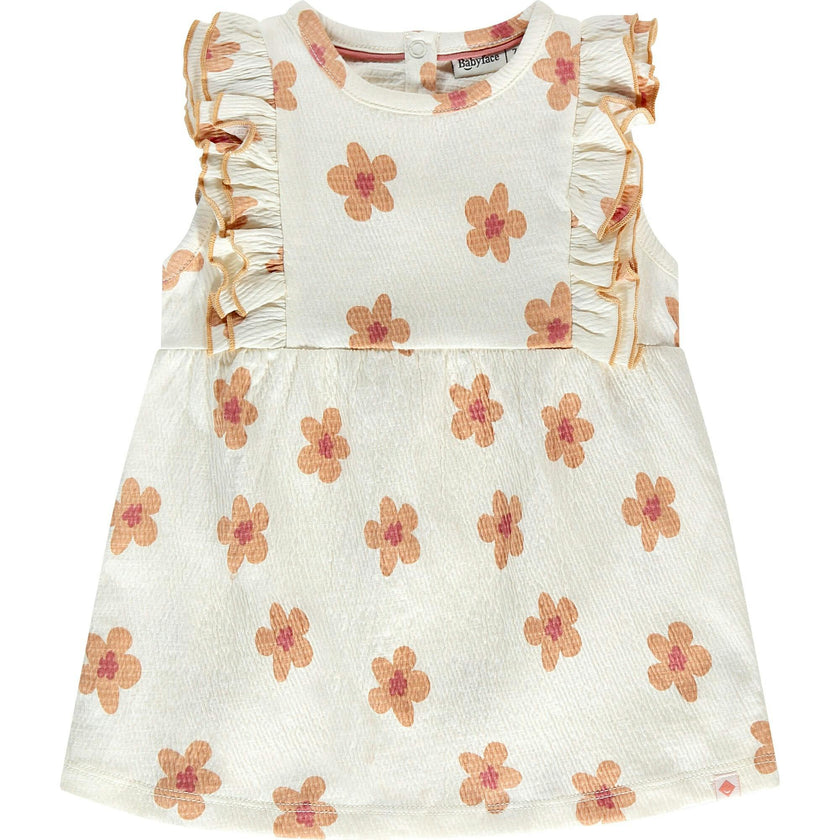 Flutter Sleeve Floral Dress