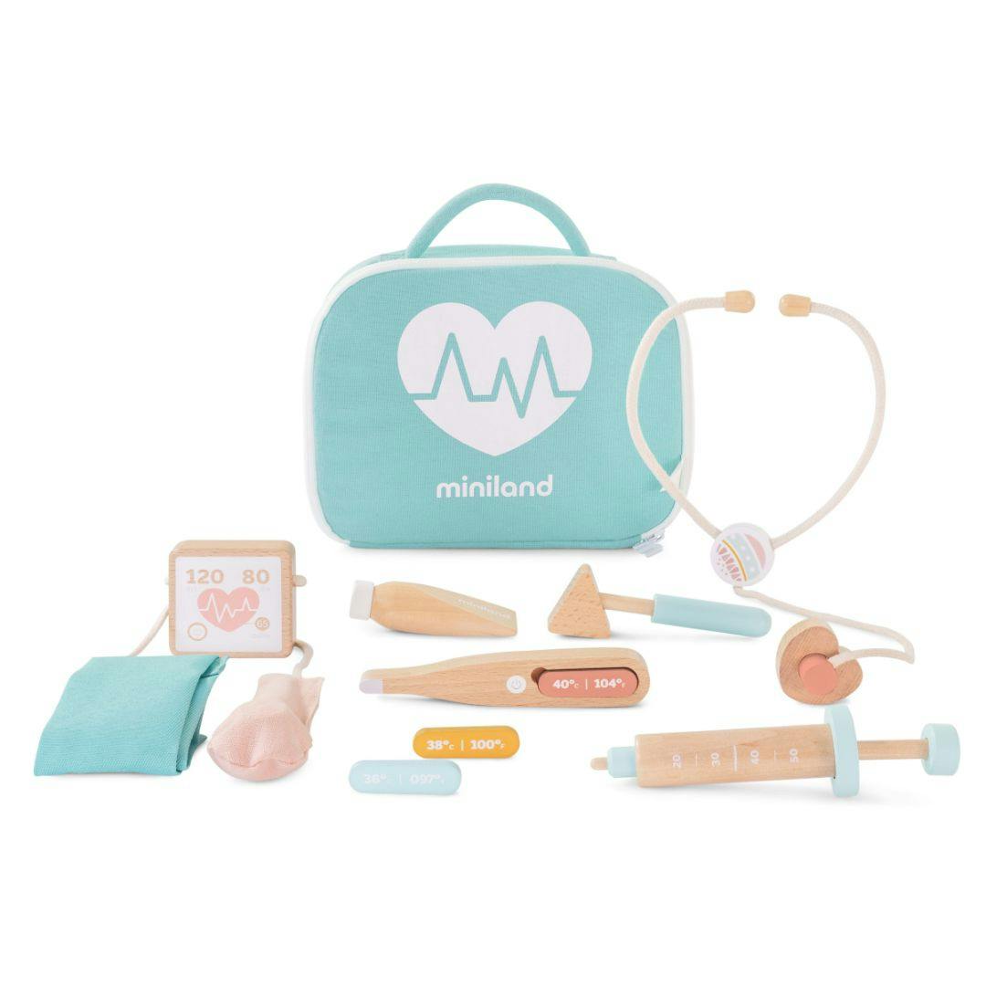 Wooden Doctor Set Doll Accessory Play Set