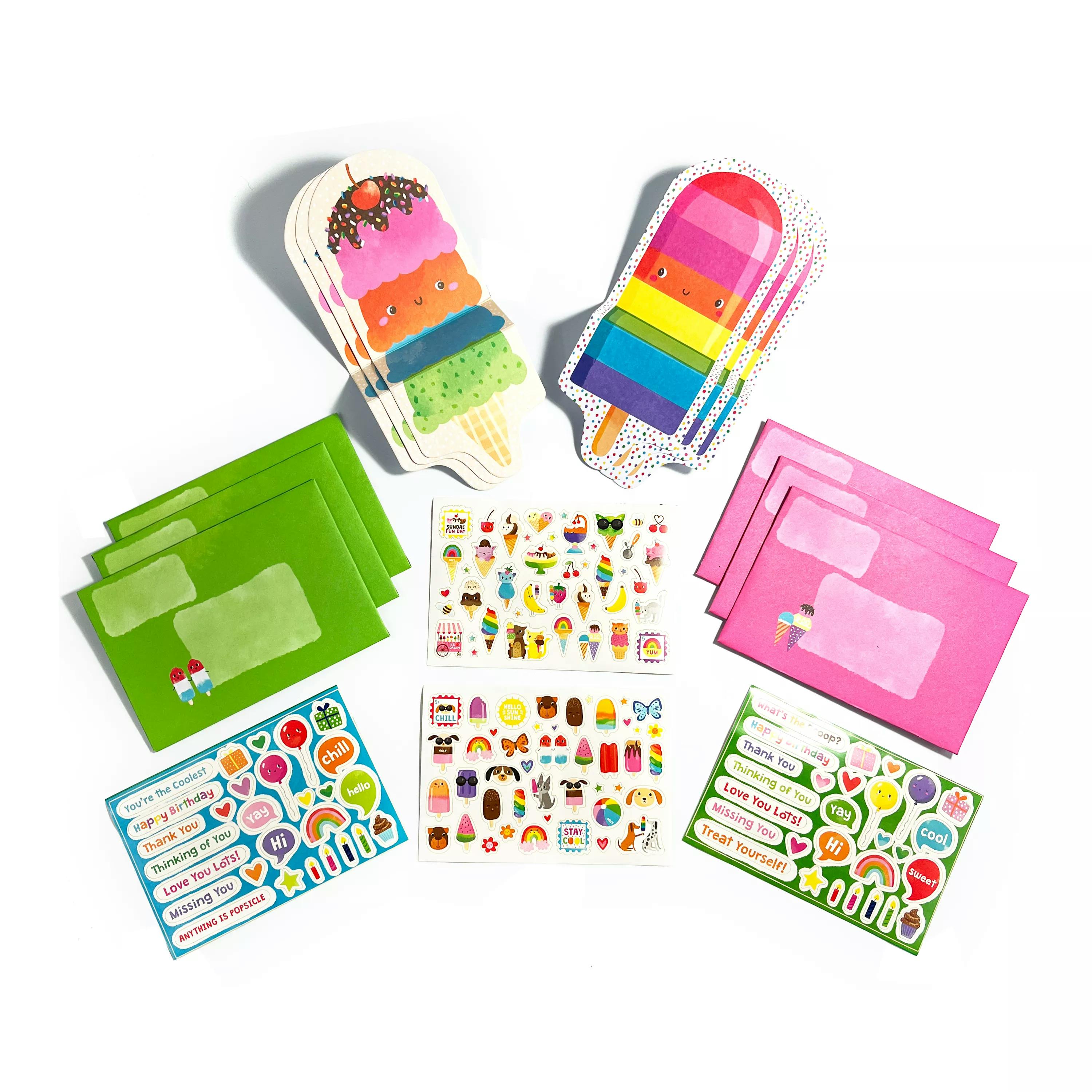 Tiny Tadas! Note Cards and Sticker Set - Sweet Treats