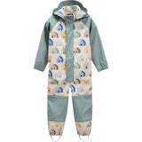 House Print Rain Coverall Jumpsuit