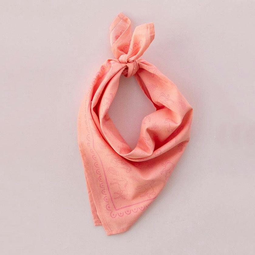 Pony Print Cowgirl Bandana