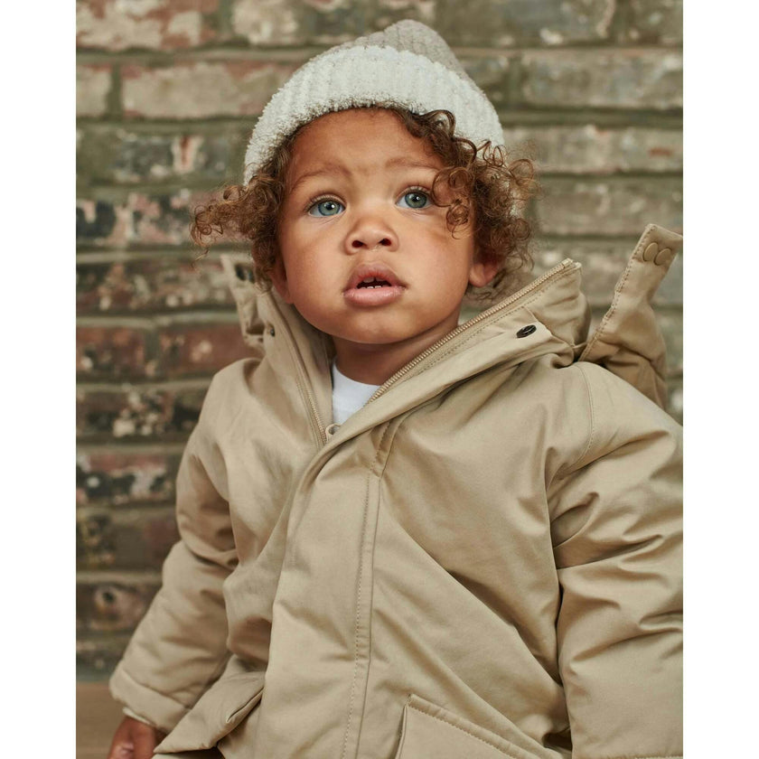 Fuzzy 2-Tone Ribbed Beanie