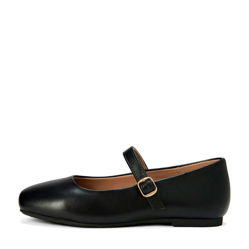Mandy Rounded Square Toe Mary Jane Ballet Flats