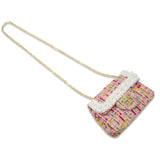 Classic Tweed Pearl Handbag