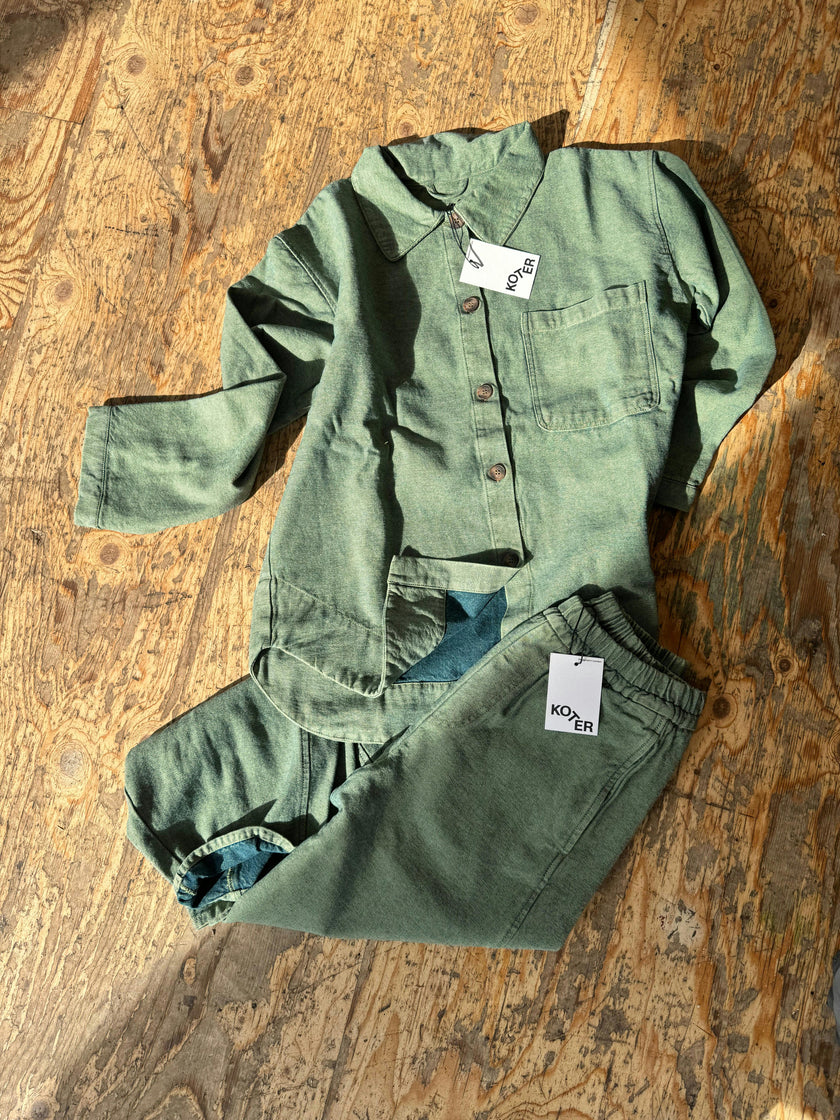 Mint Manu Overdye Denim Trousers