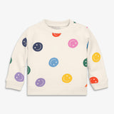Baby sweatshirt in happy faces