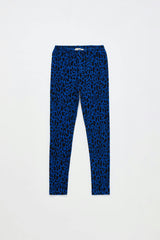 ANIMAL PRINT LEGGING BLUE