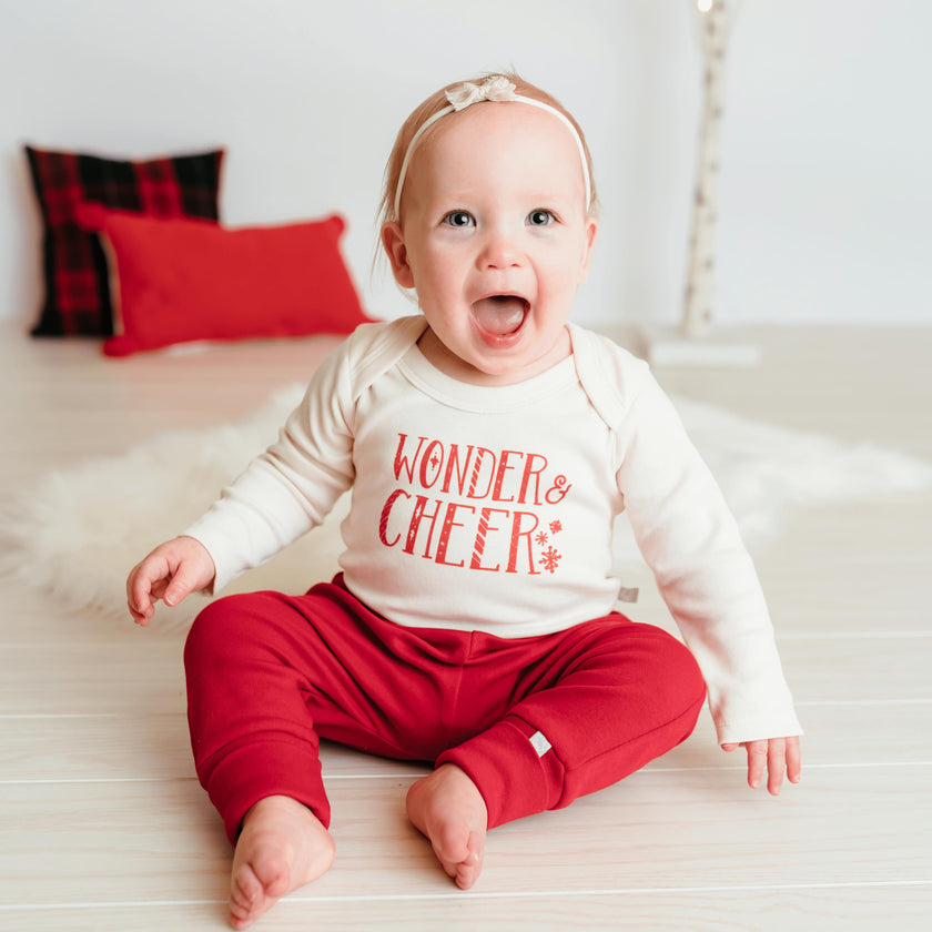 long sleeve graphic bodysuit | wonder and cheer