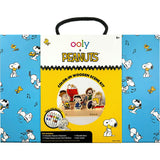 OOLY x Peanuts Color-In Wooden Scene Kit - 12 Paint Markers