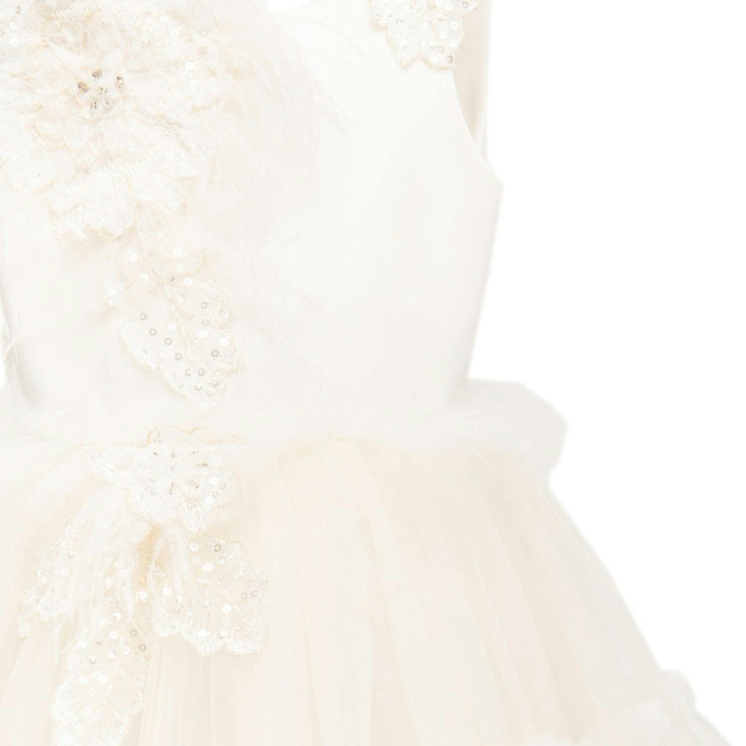 Off White Jasmine Tulle Dress