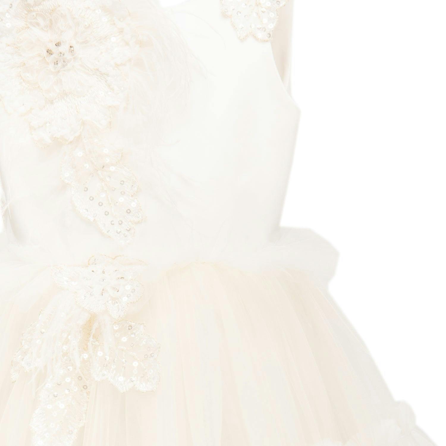 Off White Jasmine Tulle Dress