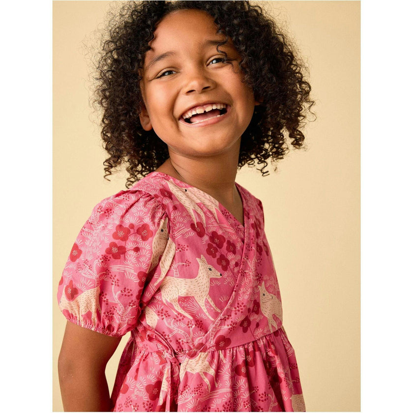 Tie Wrap Neck Dress, Multi