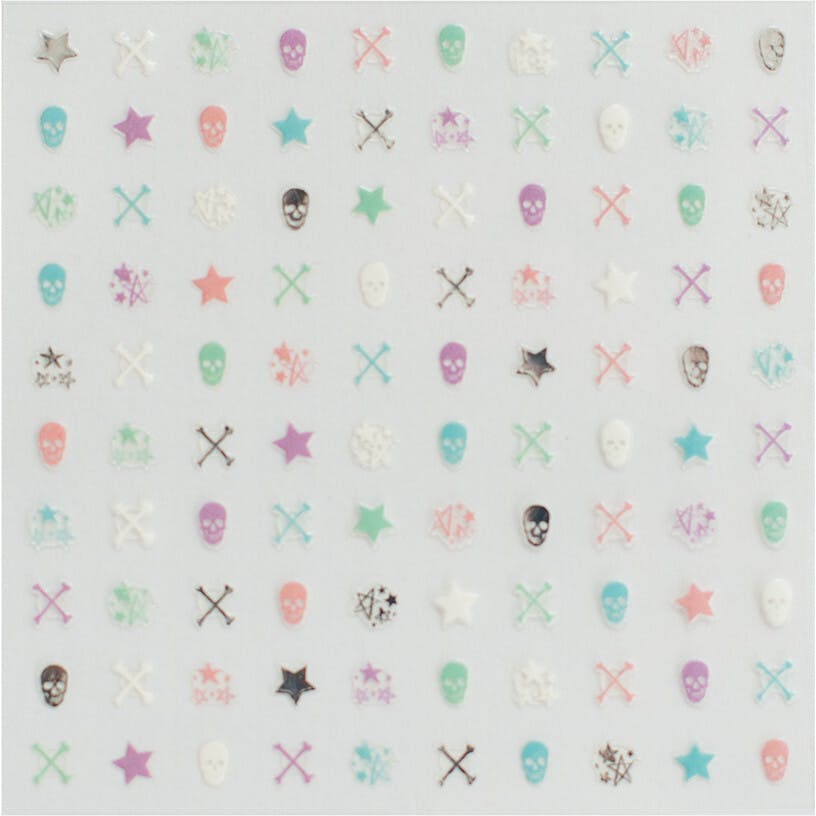 Pastel Skull Nail Stickers