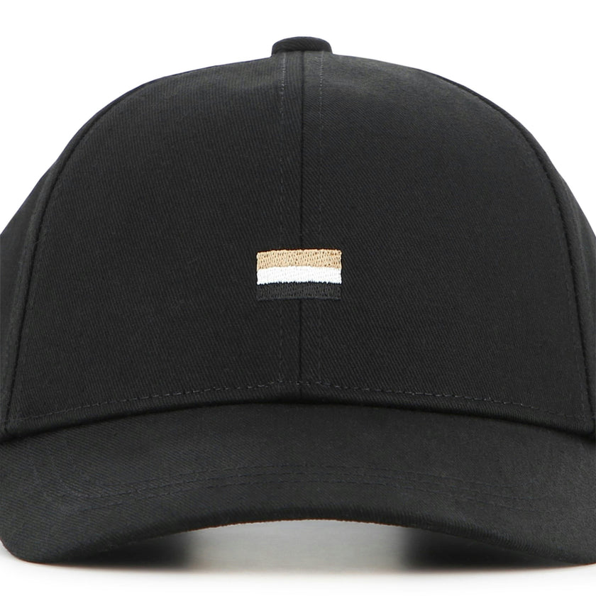 Black Embroidered Baseball Cap