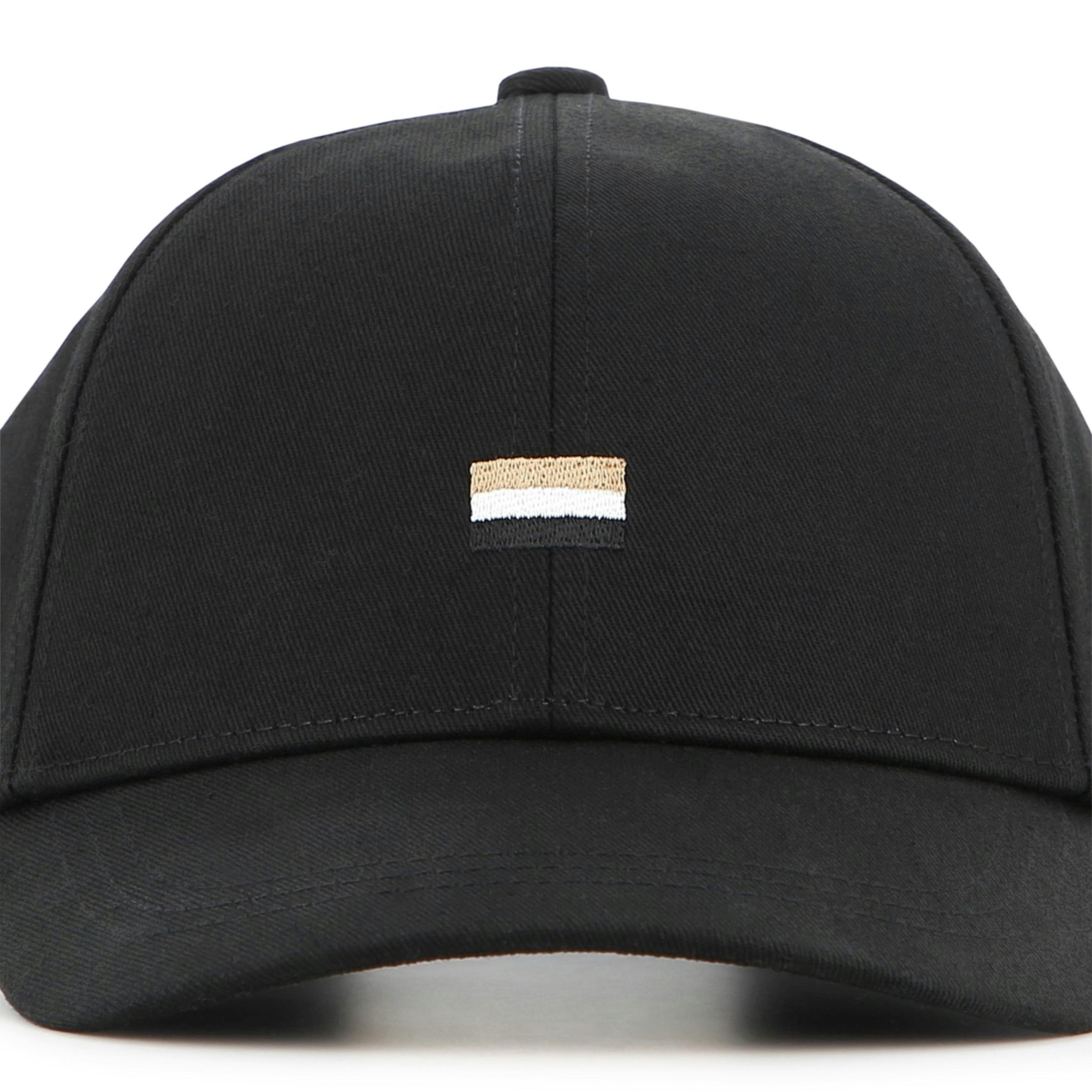 Black Embroidered Baseball Cap