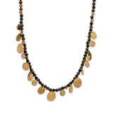 Gold Coin Beaded Necklace