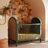 Babyletto Bondi Cane 3-in-1 Convertible Crib with Toddler Bed Conversion Kit