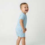 Harbor Gingham Short Sleeve & Shorts Bamboo Toddler Pajama Set