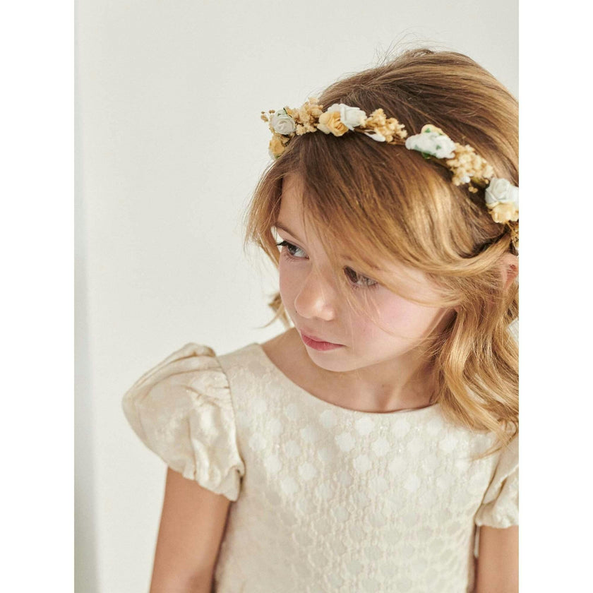 Ivory Edith Jacquard Ceremony Girl Dress