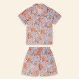 Kids Aryo Shirt and Otto Shorts Bihar Blessings Periwinkle