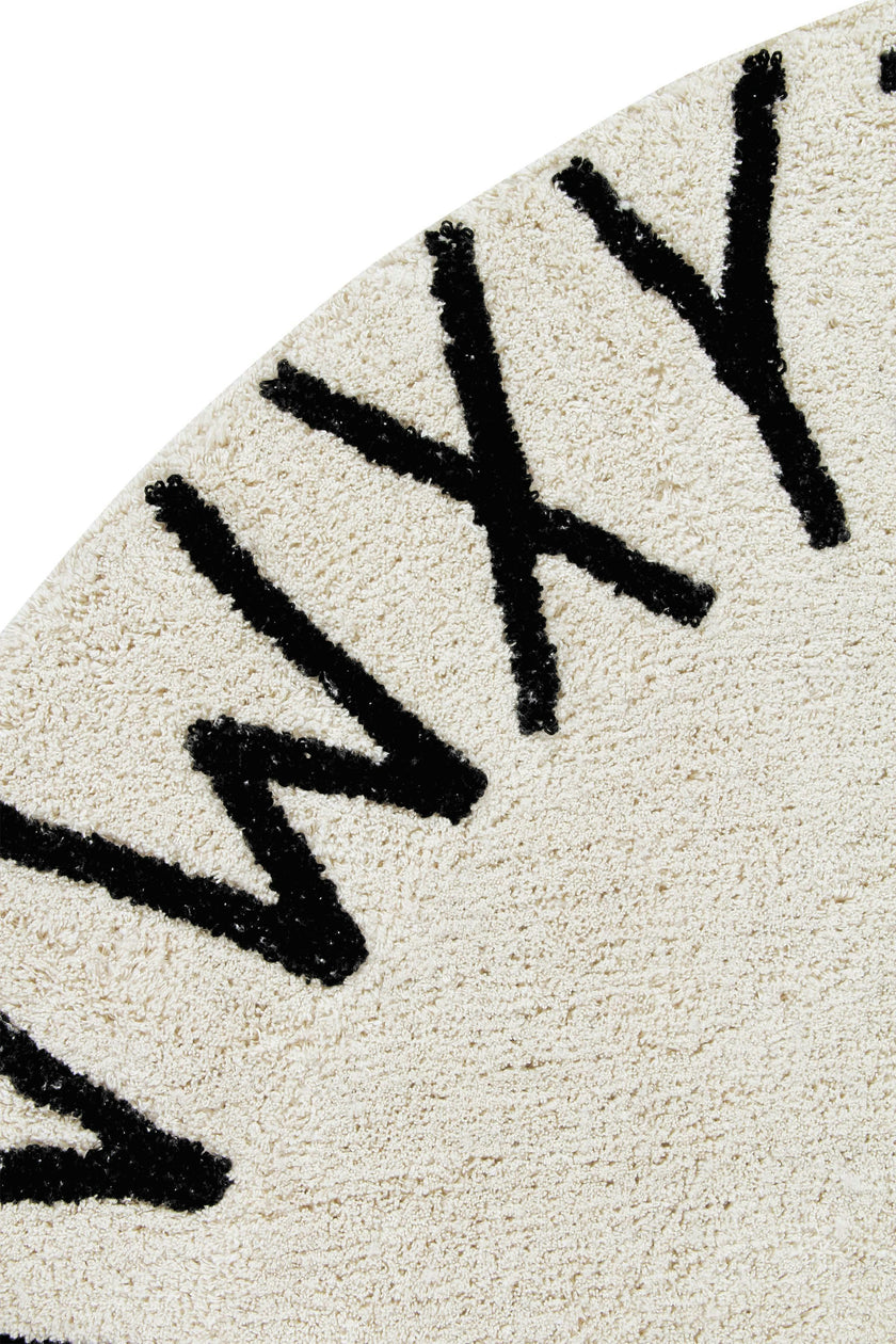 ABC Round Washable Rug