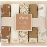 Kendi 5-pc. Cotton Baby Washcloth Set (Safari Animal)
