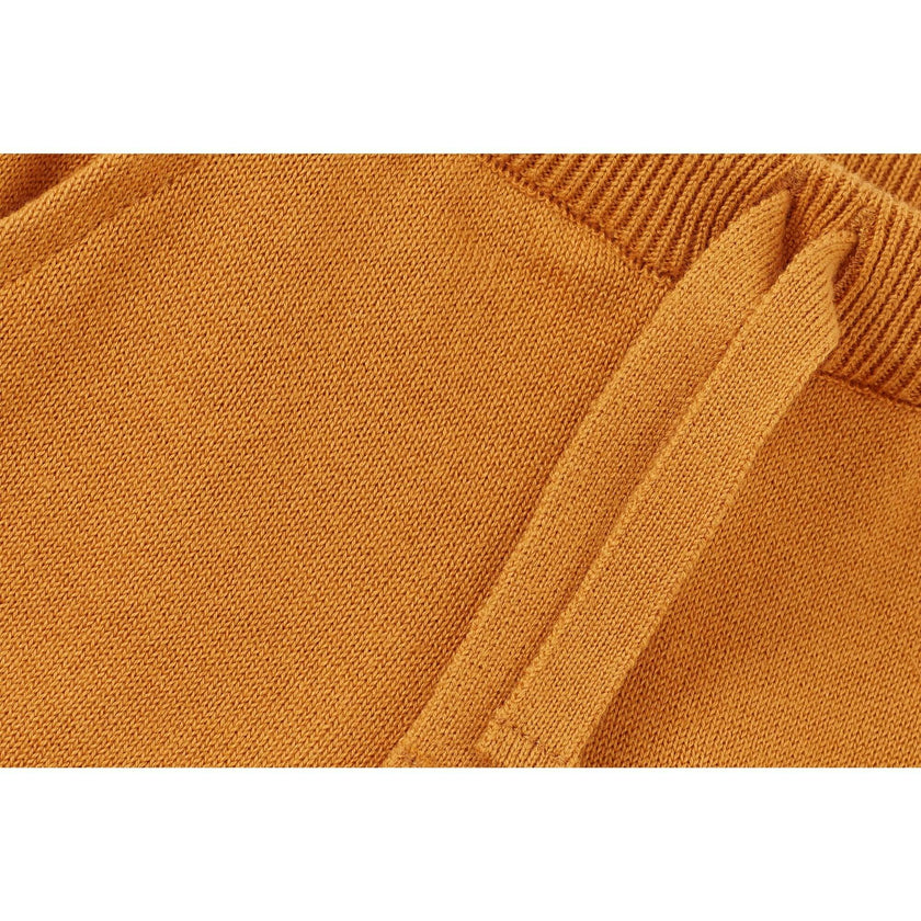 Organic Cotton Knit Shorts, Orange