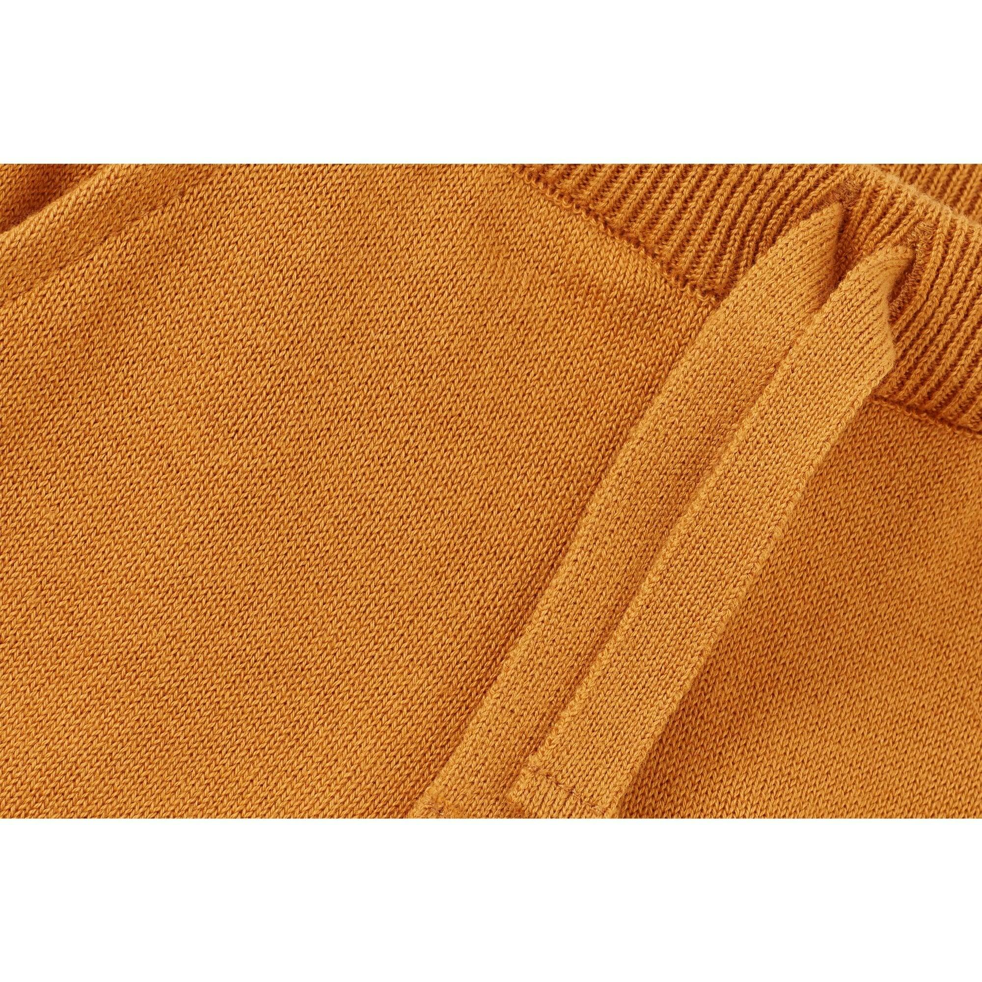 Organic Cotton Knit Shorts, Orange