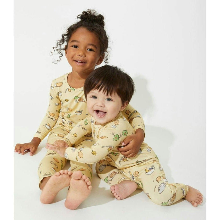 Love You Brunches Bamboo Convertible Footie