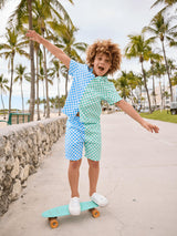 Checkered Summer Boys Set