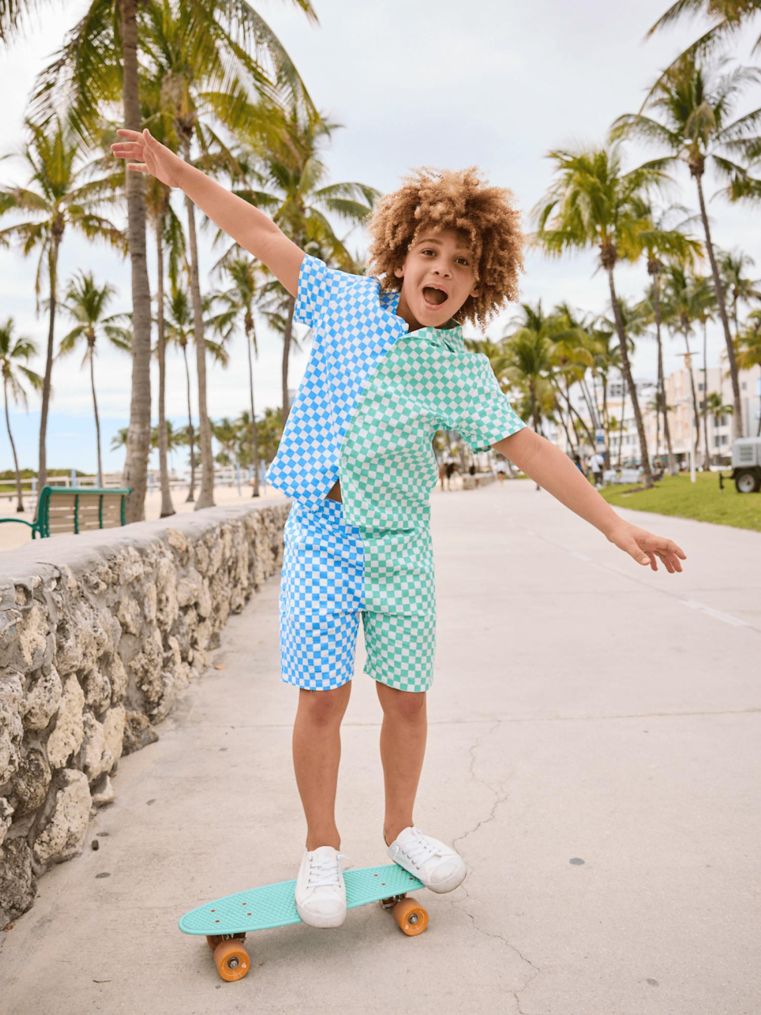 Checkered Summer Boys Set