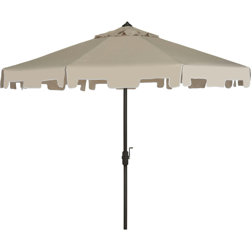 UV-Resistant Zimmerman 9' Crank Push-Button Tilt Umbrella