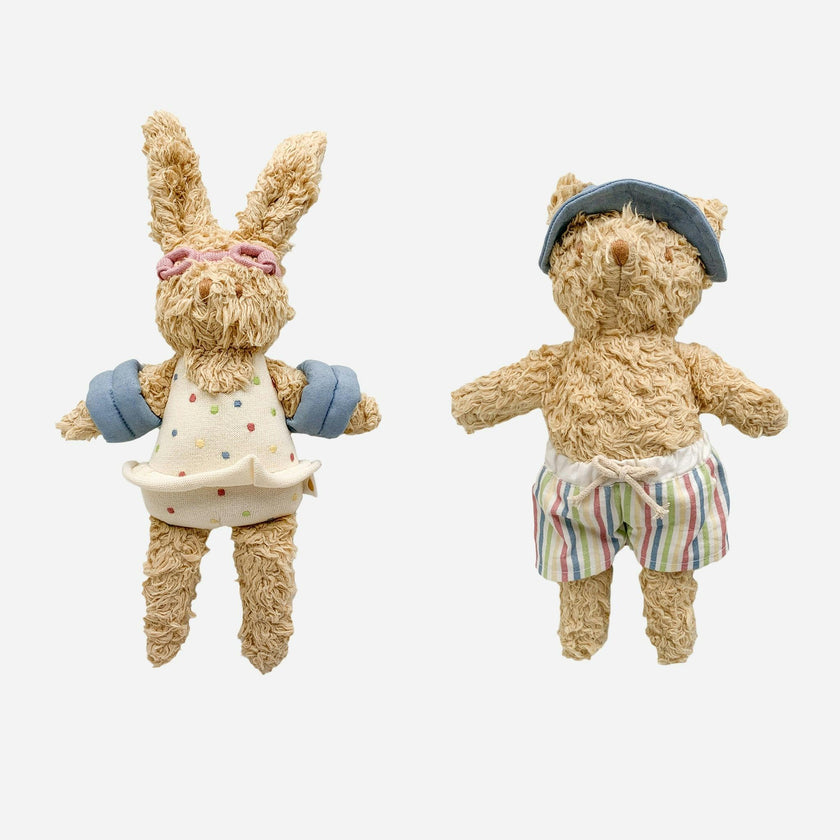 Coral Bunny and Eddie Bear Set