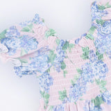 Hydrangeas - Smocked Twirly Dress and Bloomer
