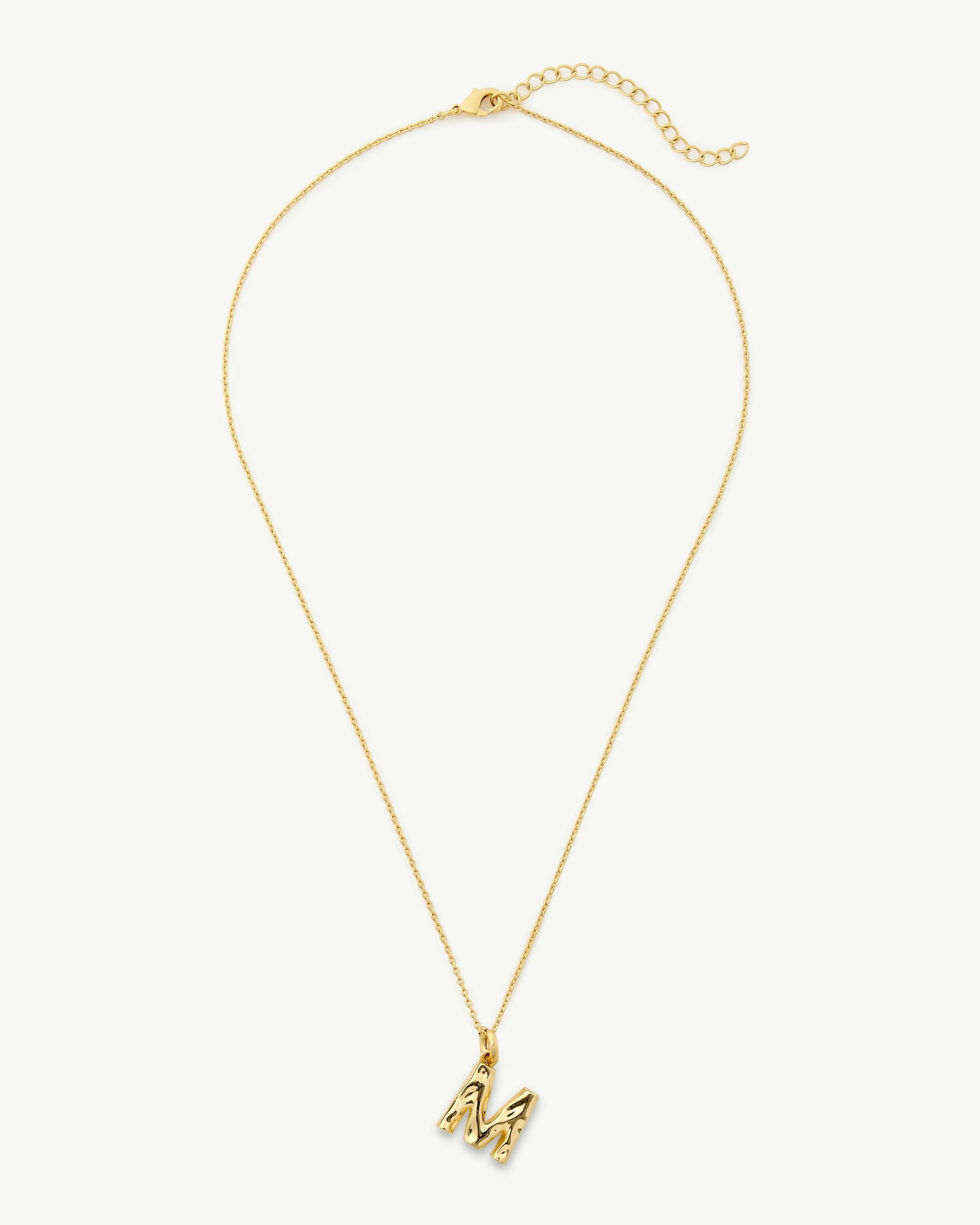 Monogram Necklace in Gold