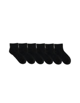 Solid Quarter Socks 6 Pack