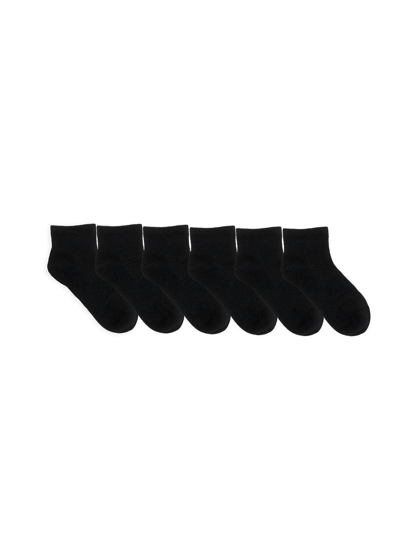 Solid Quarter Socks 6 Pack