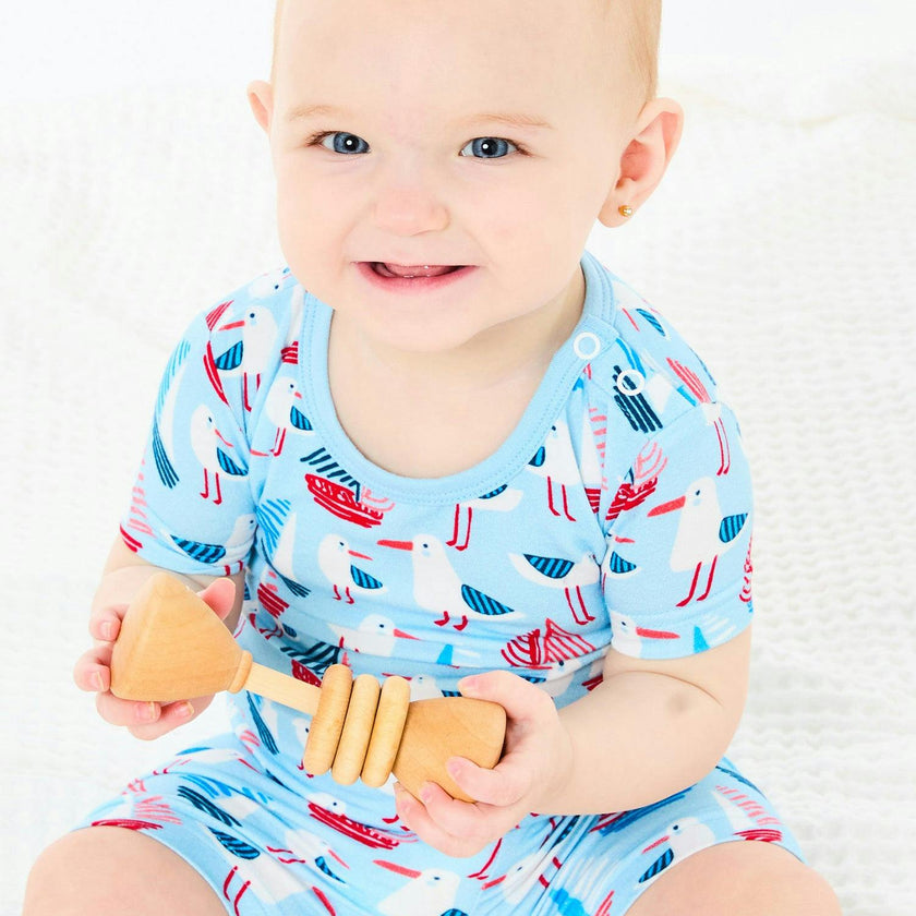 Shorts Pajama Set - Seagulls