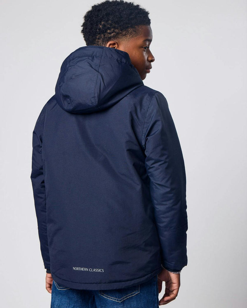 Kids Winter Coat in Navy Blue